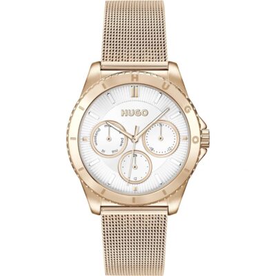 Hugo Ladies HUGO #DANCE Carnation Gold IP Watch