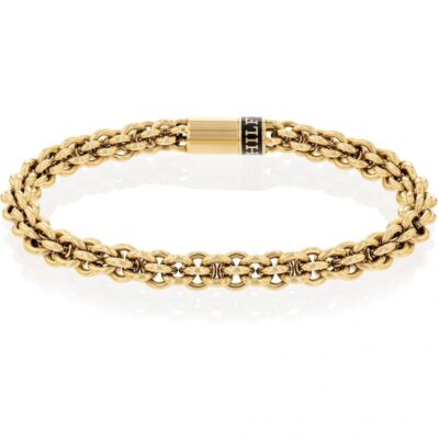 Tommy Hilfiger Mens Tommy Hilfiger Gold Plated Chain Bracelet