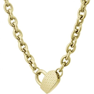 Boss Ladies BOSS Dinya light yellow gold IP Necklace