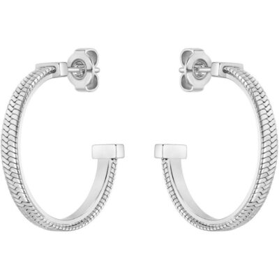 Boss Ladies BOSS Zia Stainless Steel Hoop Earrings