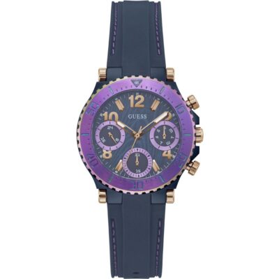 Guess Ladies Guess Cosmic Purple Navy Watch GW0466L2