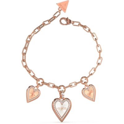 Guess Guess Triple Heart Paperlink Bracelet