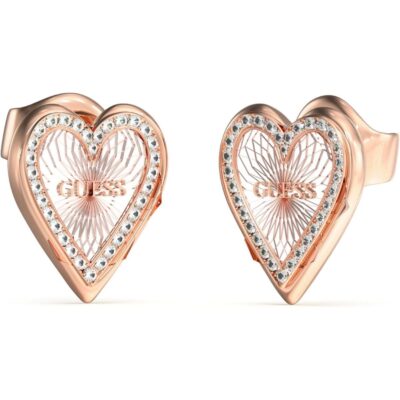 Guess Guess 14mm Heart Stud Earrings