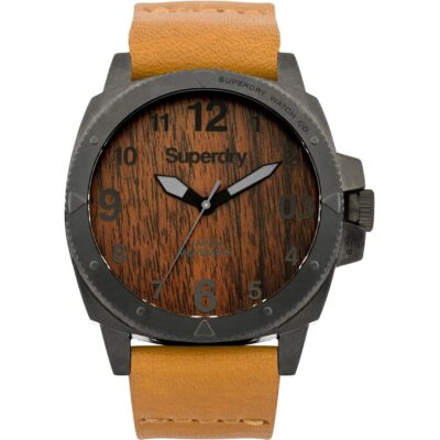 Superdry Mens Superdry Trident Wood Watch