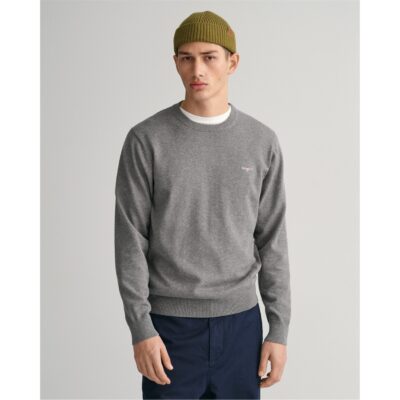 Gant Classic Cotton Crew Neck Sweater