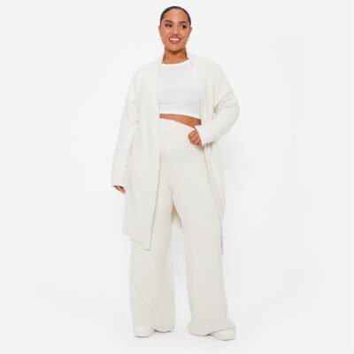 I Saw It First Teddy Borg Knit Wide Leg Trousers Co-Ord