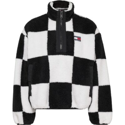 Tommy Jeans Checkerboard  Sherpa Popover Jacket